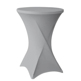 Statafelrok Zilver / Lichtgrijs Ø80cm